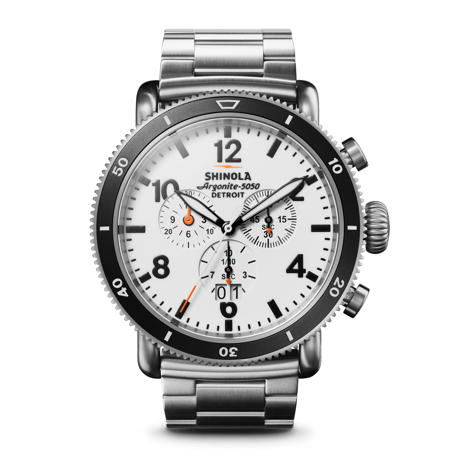 Shinola The White Hurricane 48mm 20224028-sdt-010752549