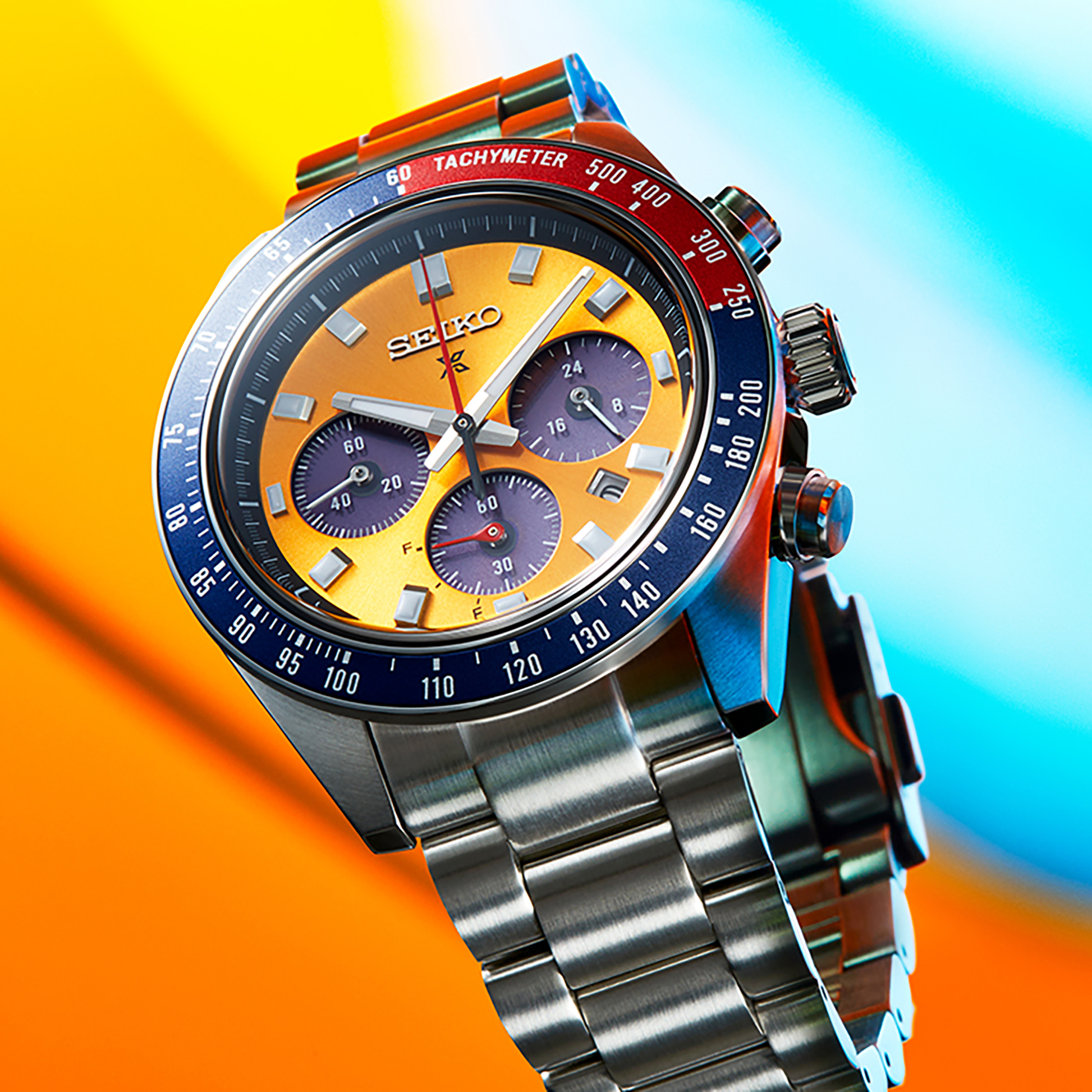 Seiko Speedtimer Solar Chronograph Watch SSC947