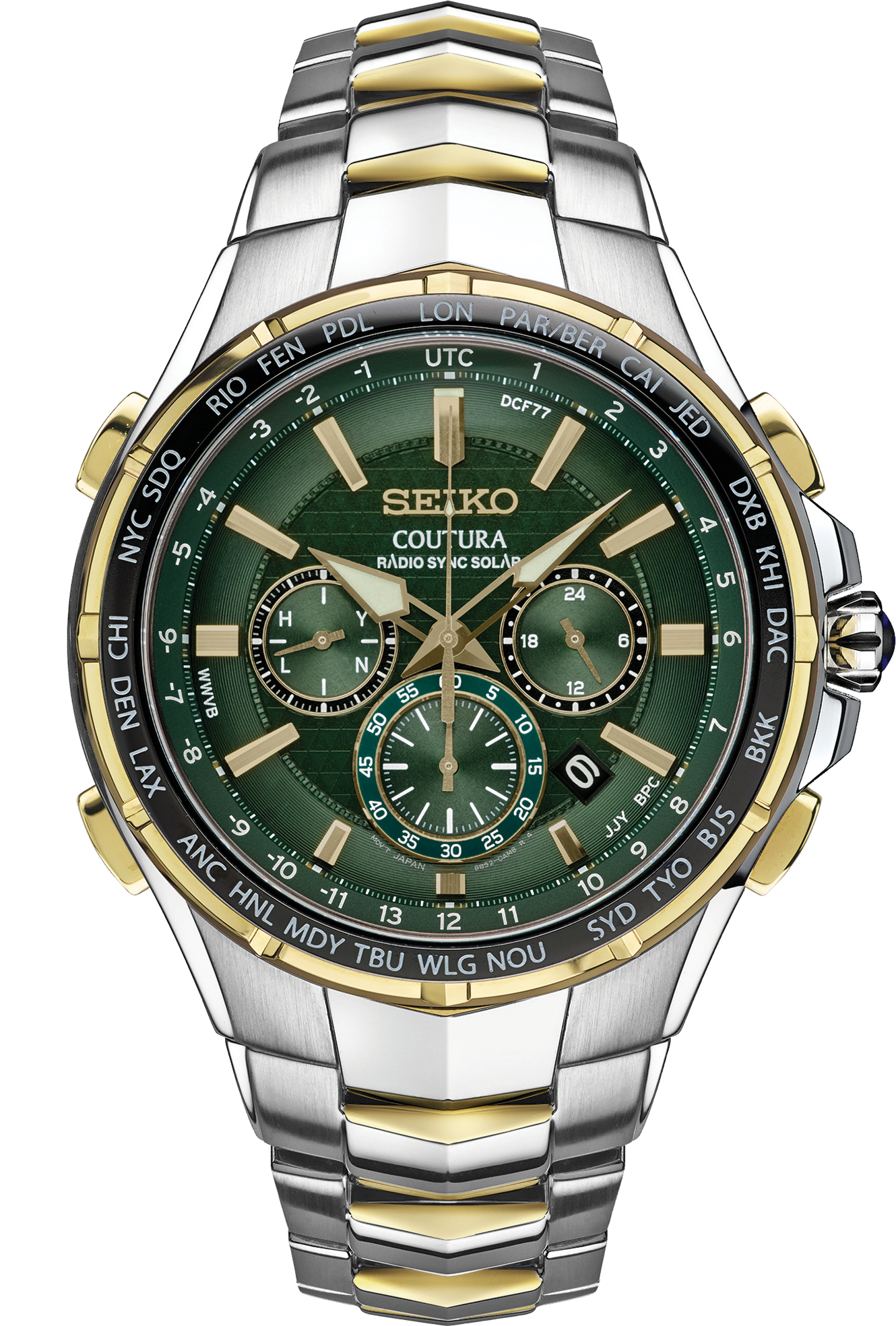 Seiko Coutura Radio Sync Solar Chronograph Watch SSG022