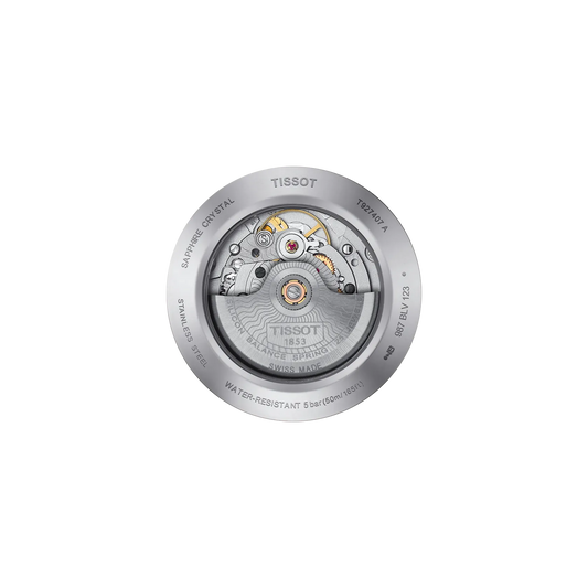 Tissot Gentleman Powermatic 80 Silicium Solid 18K Gold bezel T927.407.41.031.00