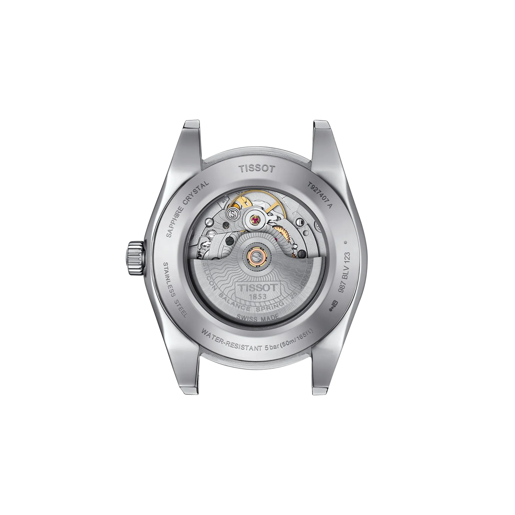 Tissot Gentleman Powermatic 80 Silicium Solid 18K Gold bezel T927.407.46.041.00