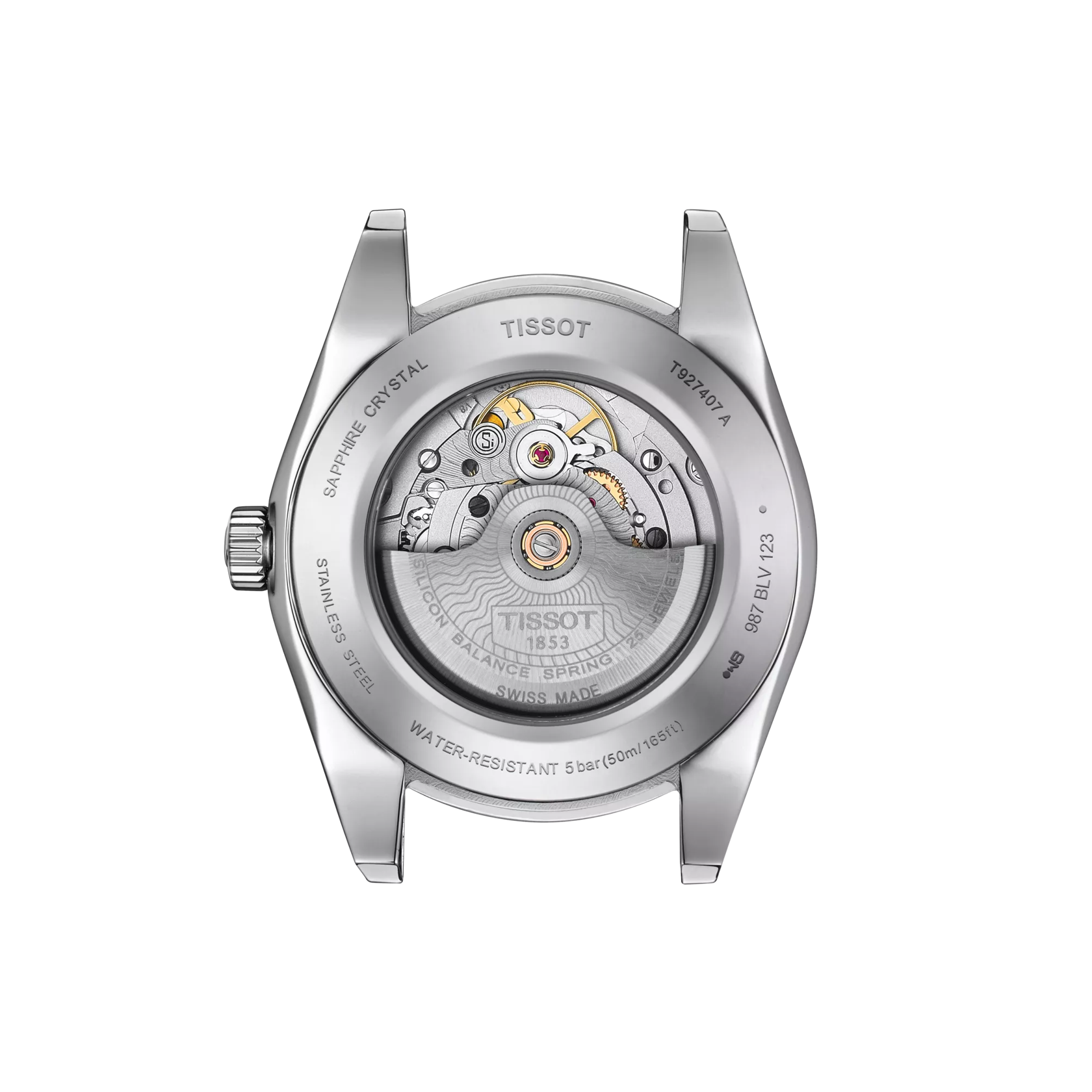 Tissot Gentleman Powermatic 80 Silicium Solid 18K Gold Bezel T927.407.46.041.01