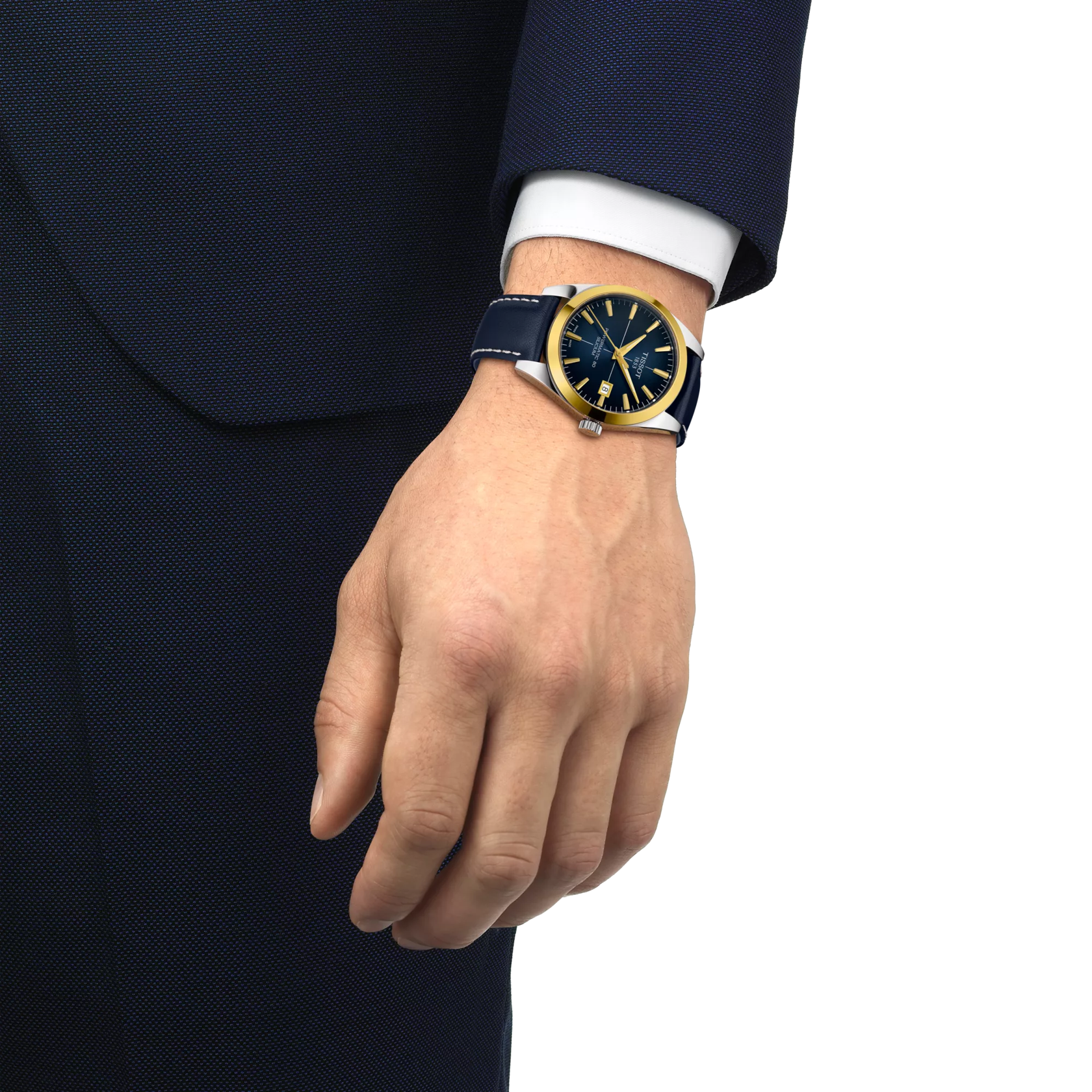 Tissot Gentleman Powermatic 80 Silicium Solid 18K Gold Bezel T927.407.46.041.01
