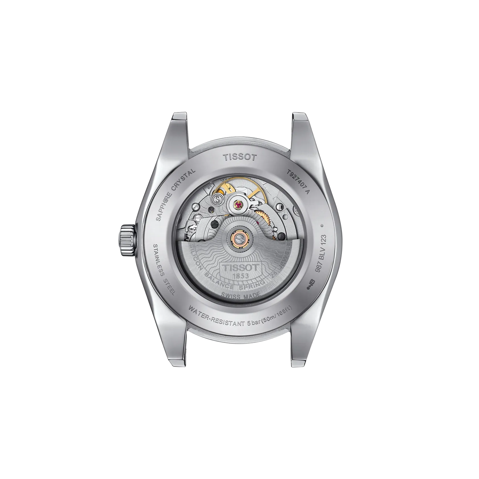 Tissot Gentleman Powermatic 80 Silicium Solid 18K Gold Bezel T927.407.46.061.01