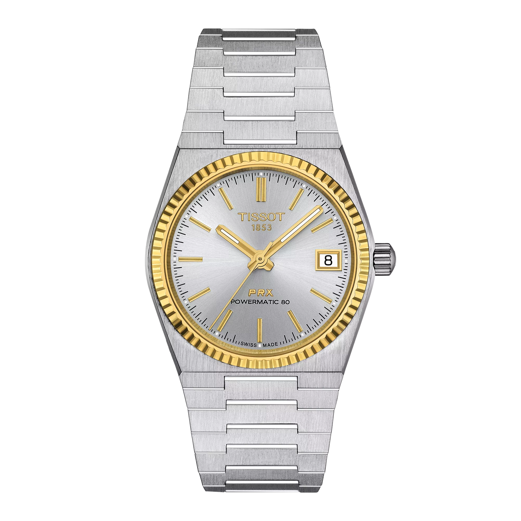 Tissot PRX Powermatic 80 35mm Steel and 18K Gold Bezel T931.207.41.031.01