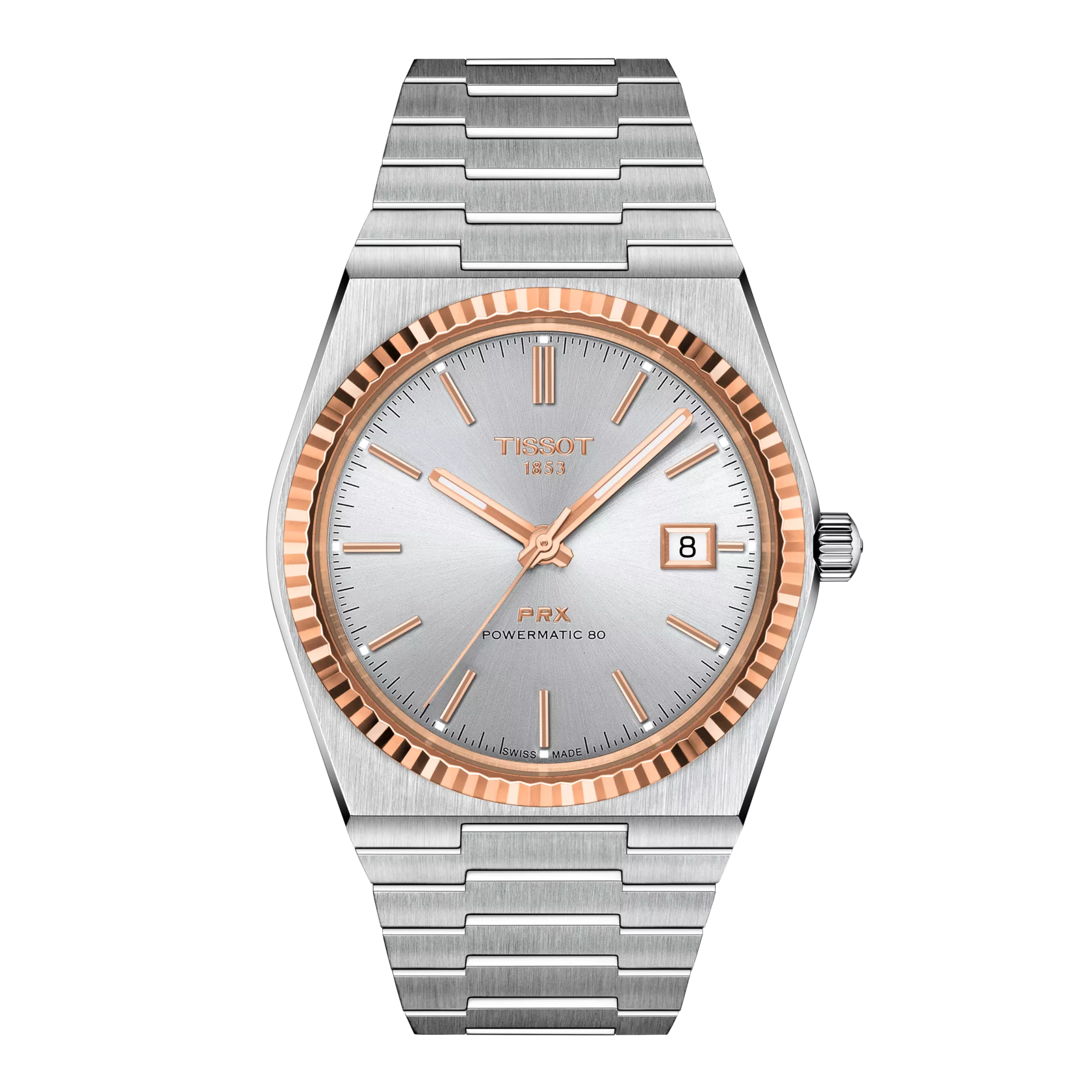Tissot PRX Powermatic 80 Steel and 18K Gold Bezel T931.407.41.031.00