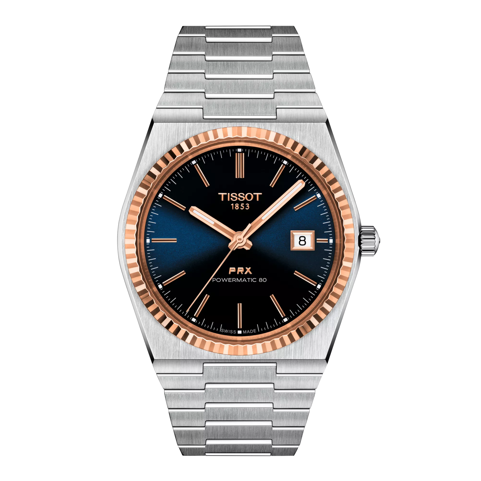 Tissot PRX Powermatic 80 Steel & 18K Gold Bezel T931.407.41.041.00