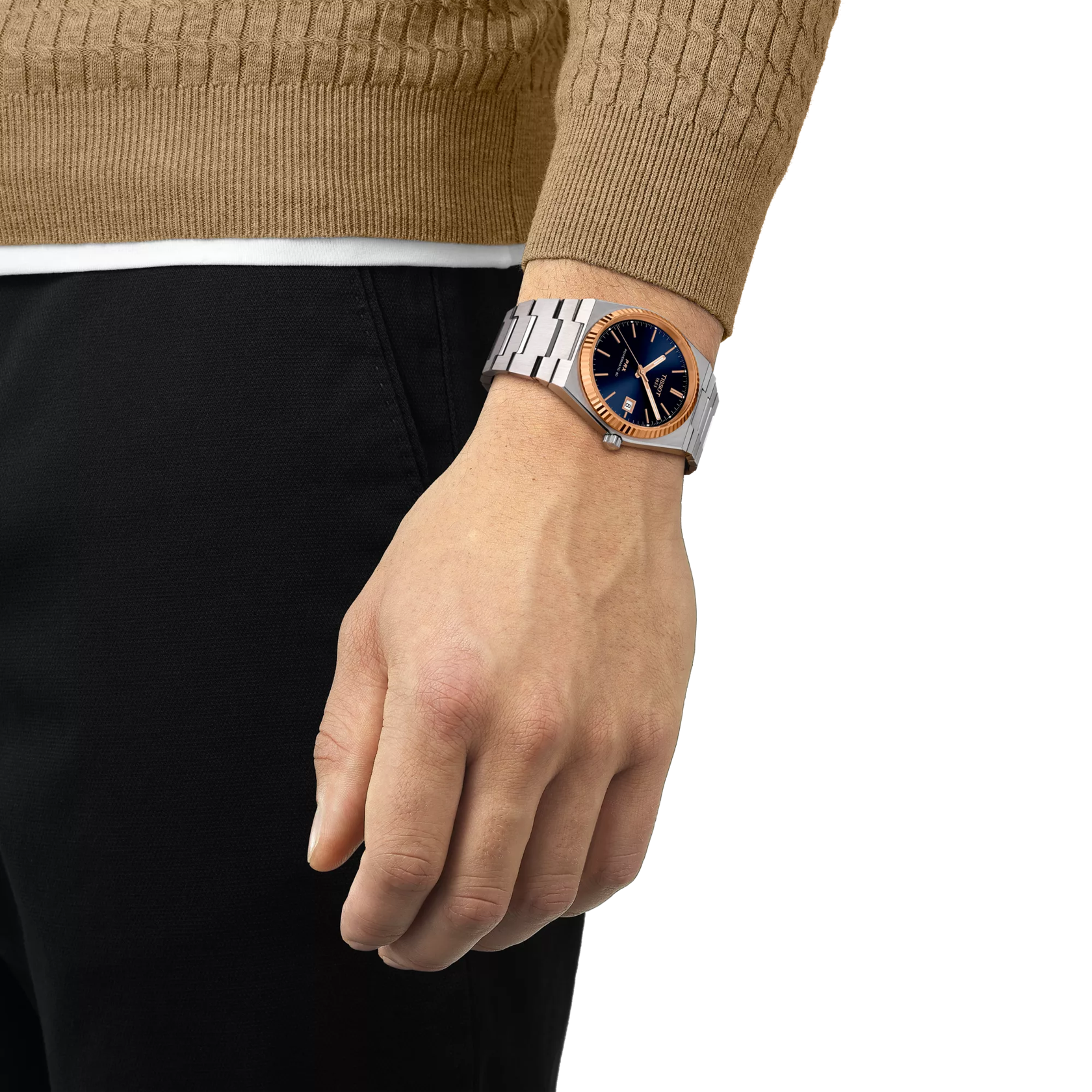 Tissot PRX Powermatic 80 Steel & 18K Gold Bezel T931.407.41.041.00