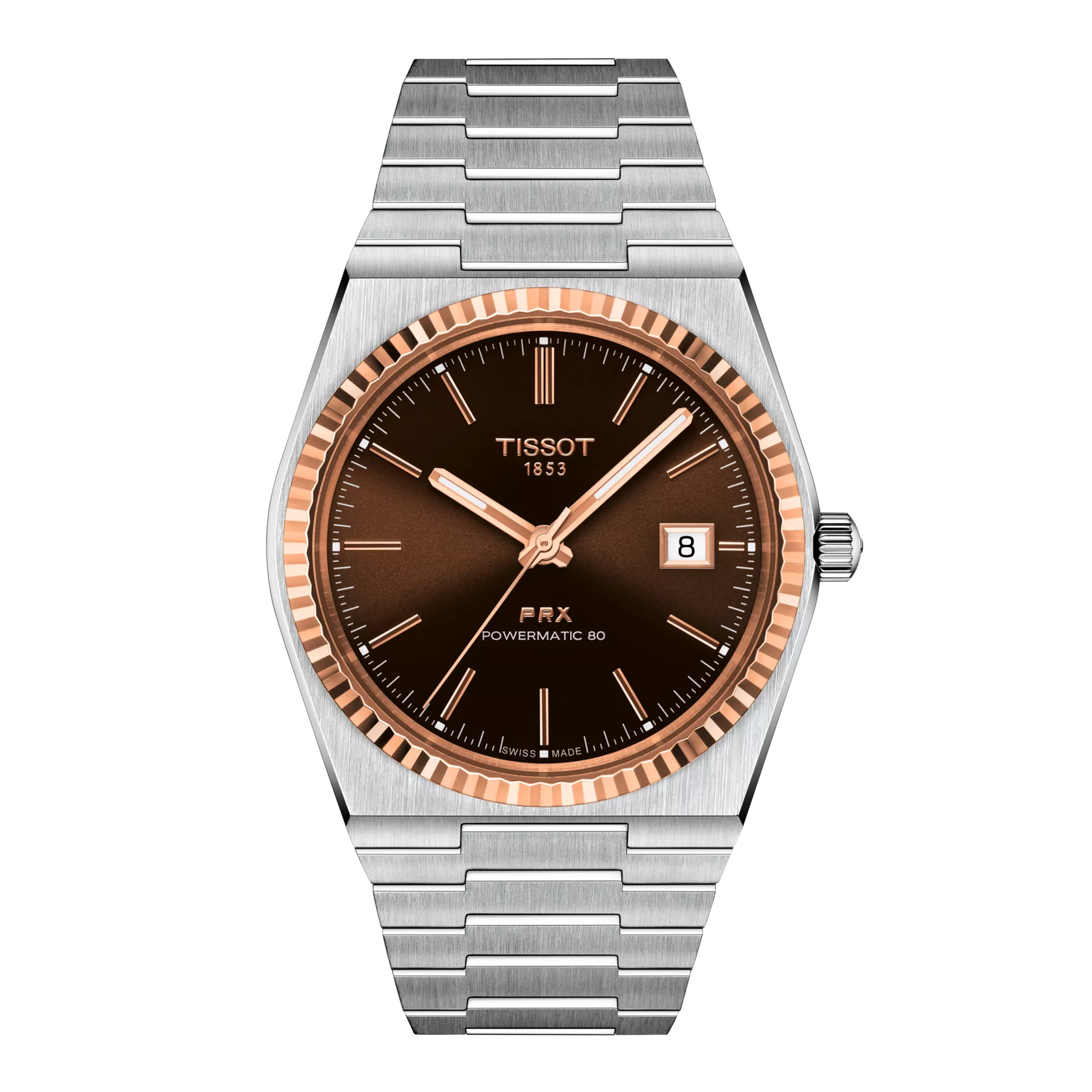 Tissot PRX Powermatic 80 Steel & 18K Gold Bezel T931.407.41.291.00