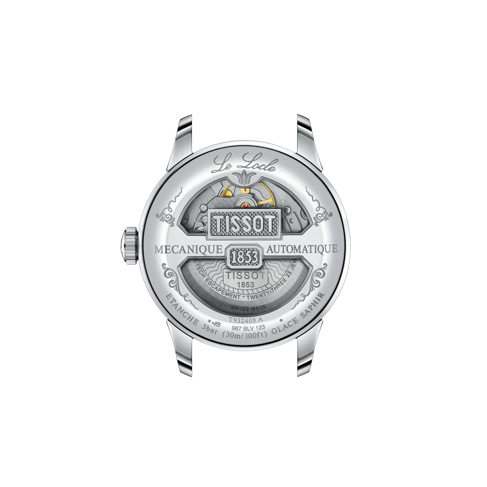 Tissot Le Locle COSC 39mm 18k Gold Bezel T932.408.41.033.00