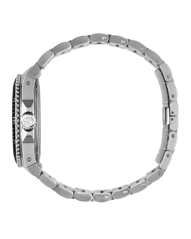 Gucci Dive Mens Silver Stainless Steel Quartz 40mm YA136301