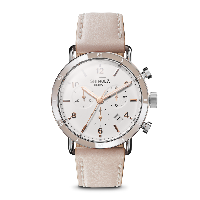 Shinola Canfield Sport Chronograph Watch S0120089883-1-SoftWht-40-USA
