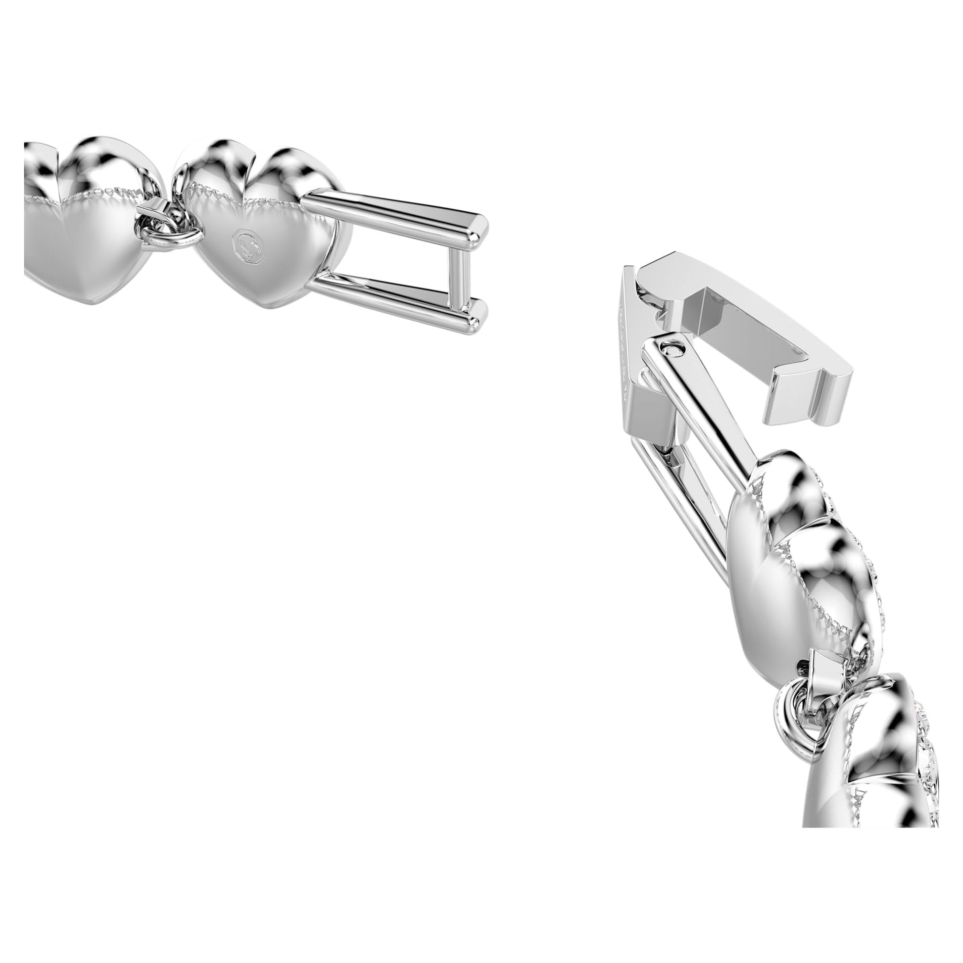 Swarovski Ariana Grande x Swarovski bracelet Mixed cuts, Heart, White, Rhodium plated 5720860