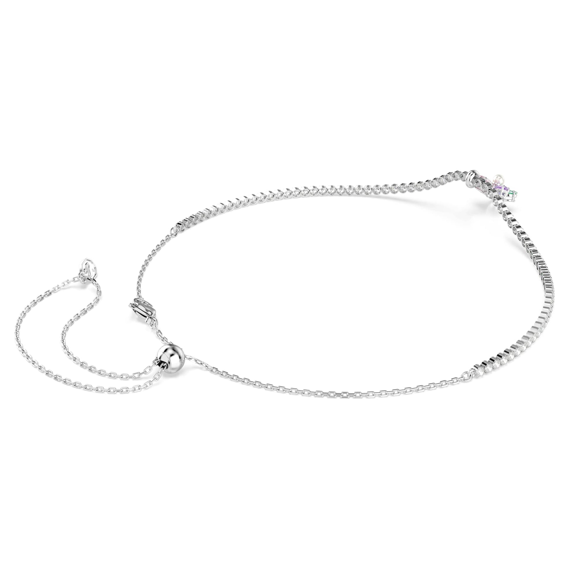 Swarovski Ariana Grande x Swarovski choker Mixed cuts, Flower, Multicolored, Rhodium plated 5749189