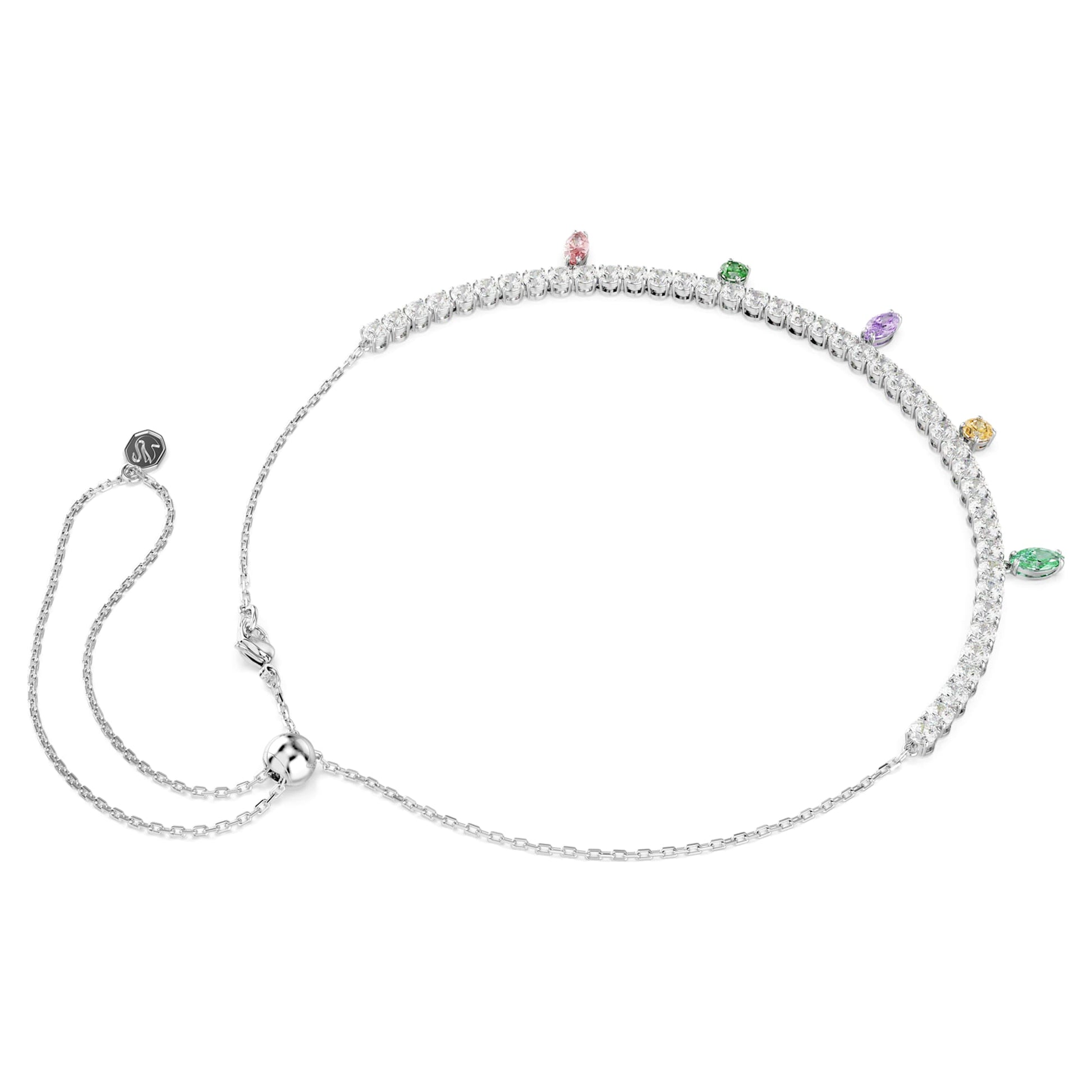 Swarovski Ariana Grande x Swarovski necklace Mixed cuts, Multicolored, Rhodium plated 5737422