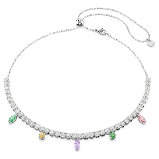 Swarovski Ariana Grande x Swarovski necklace Mixed cuts, Multicolored, Rhodium plated 5737422