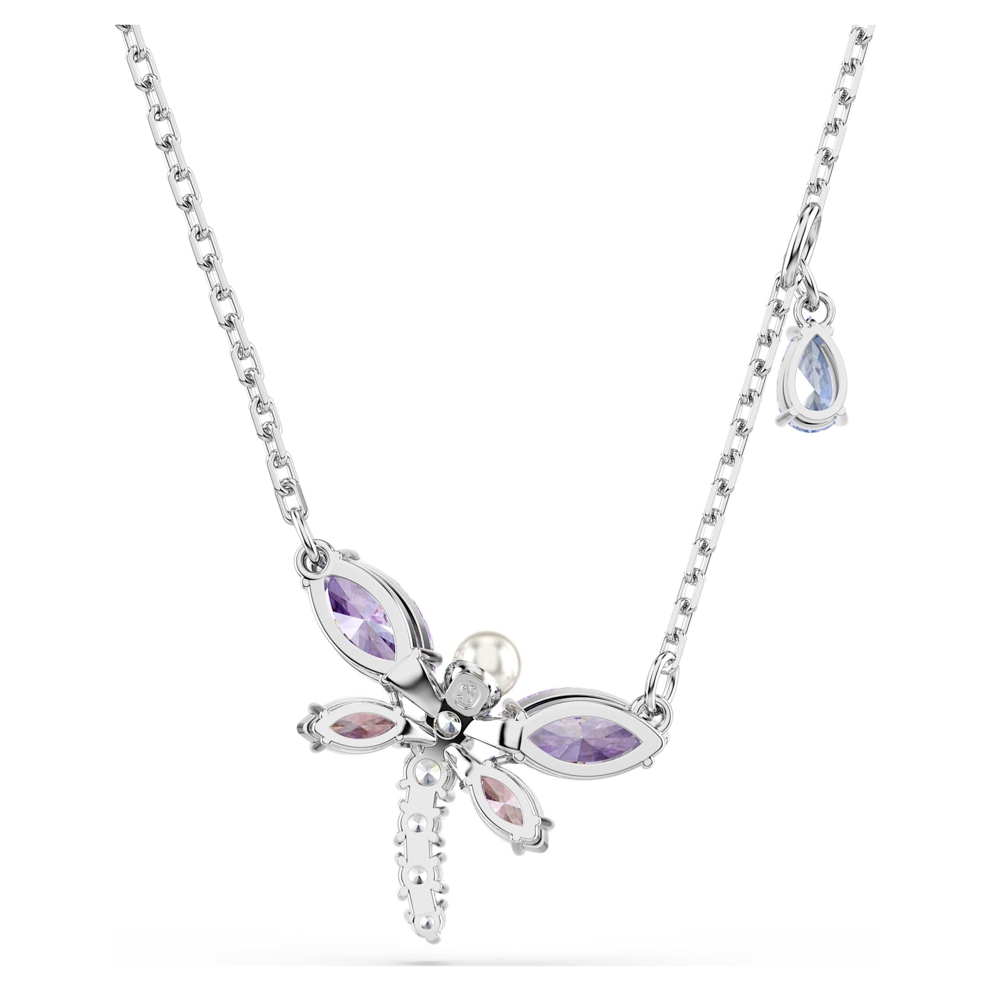 Swarovski Ariana Grande x Swarovski pendant Mixed cuts, Dragonfly, Multicolored, Rhodium plated 5737383