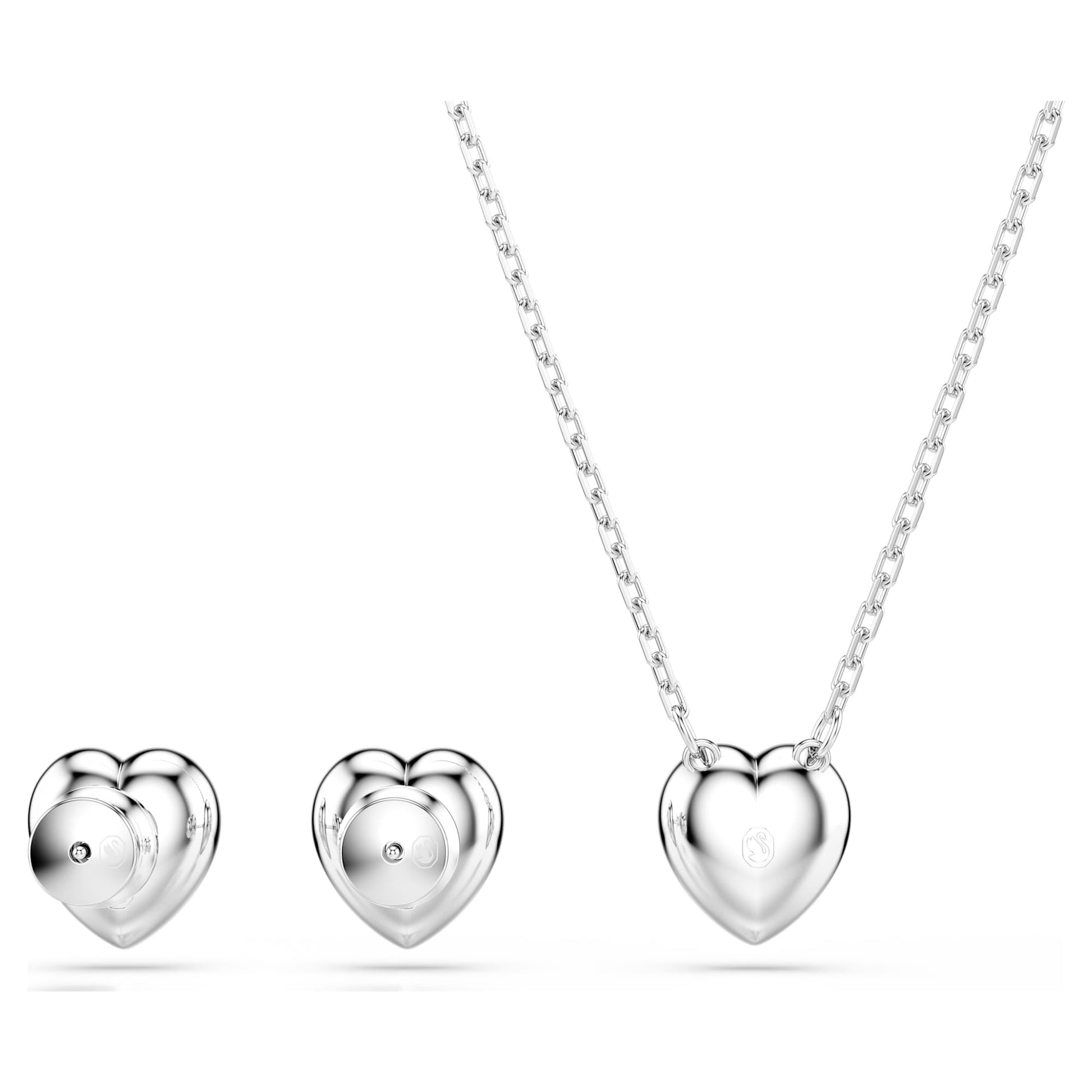 Swarovski Ariana Grande x Swarovski set Mixed cuts, Heart, White, Rhodium plated 5720849