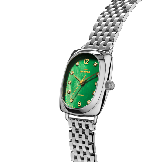Shinola Diamond Bixby Watch S0120305281-1-GrnMOP-29x34-USA