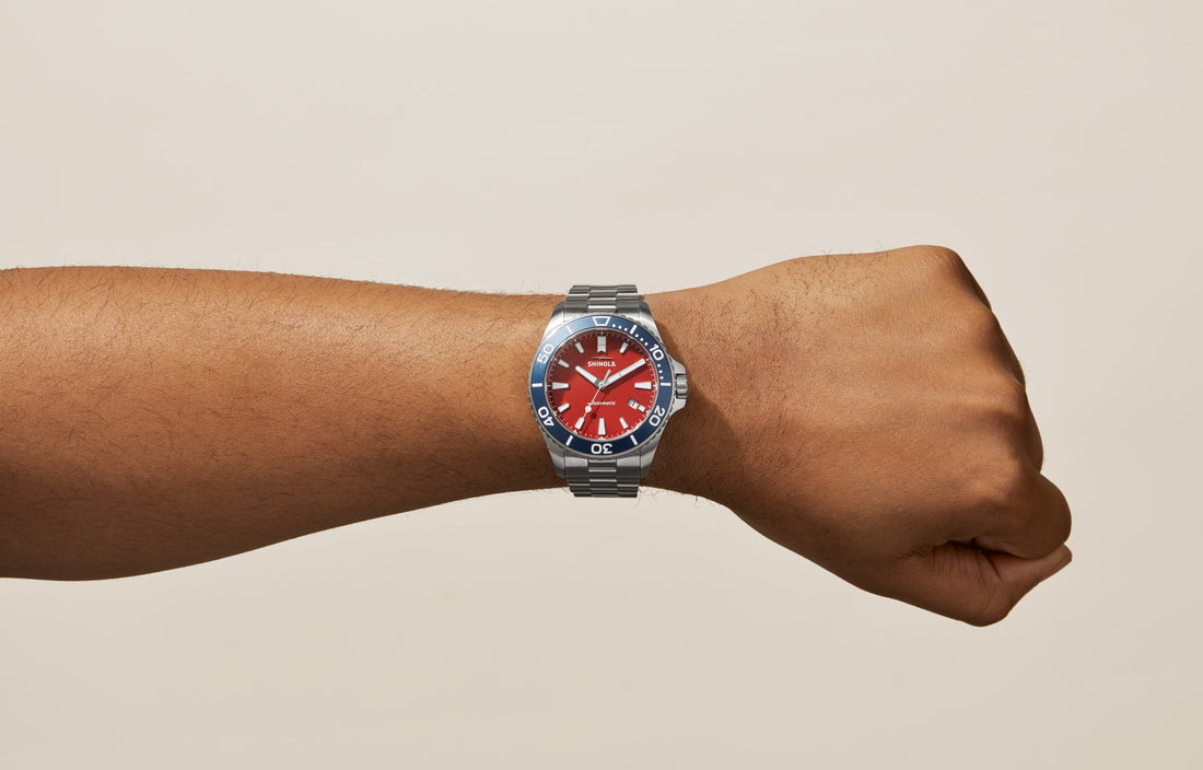 Shinola Harbor Monster Automatic Watch S0120183132-1-Cardinal-43-CHE