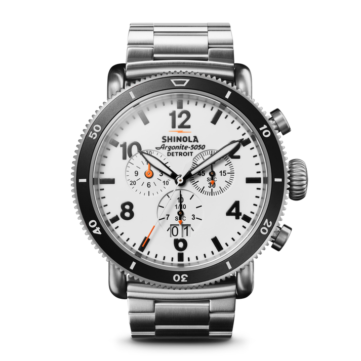 Shinola White Hurricane Watch S0120224028-1-Wht-48-USA