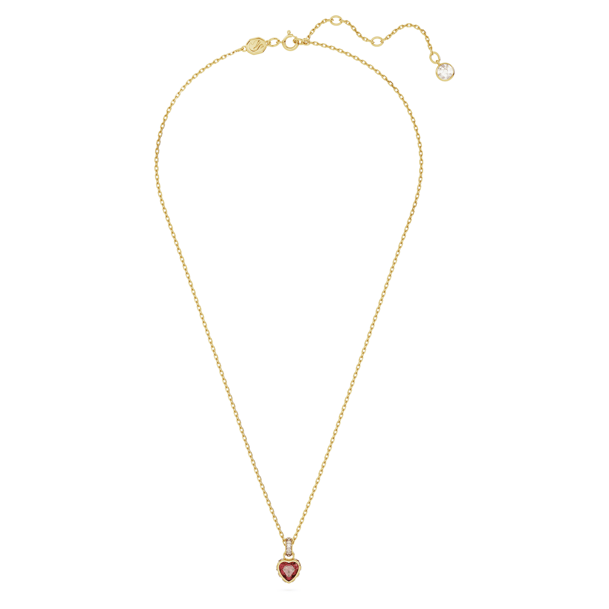 Swarovski Chroma pendant Heart, Red, Gold-tone plated 5648750
