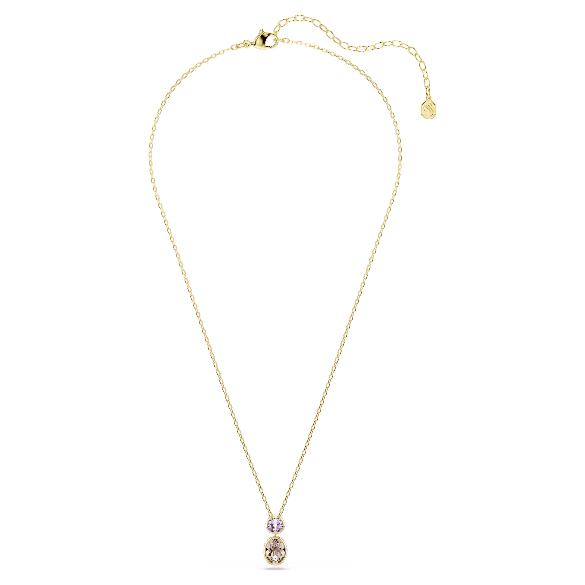 Swarovski Chroma pendant Mixed cuts, Multicolored, Gold-tone plated 5741586
