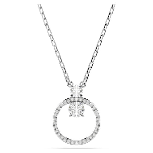 Swarovski Constella pendant Pave, Round cut, White, Rhodium plated 5692261