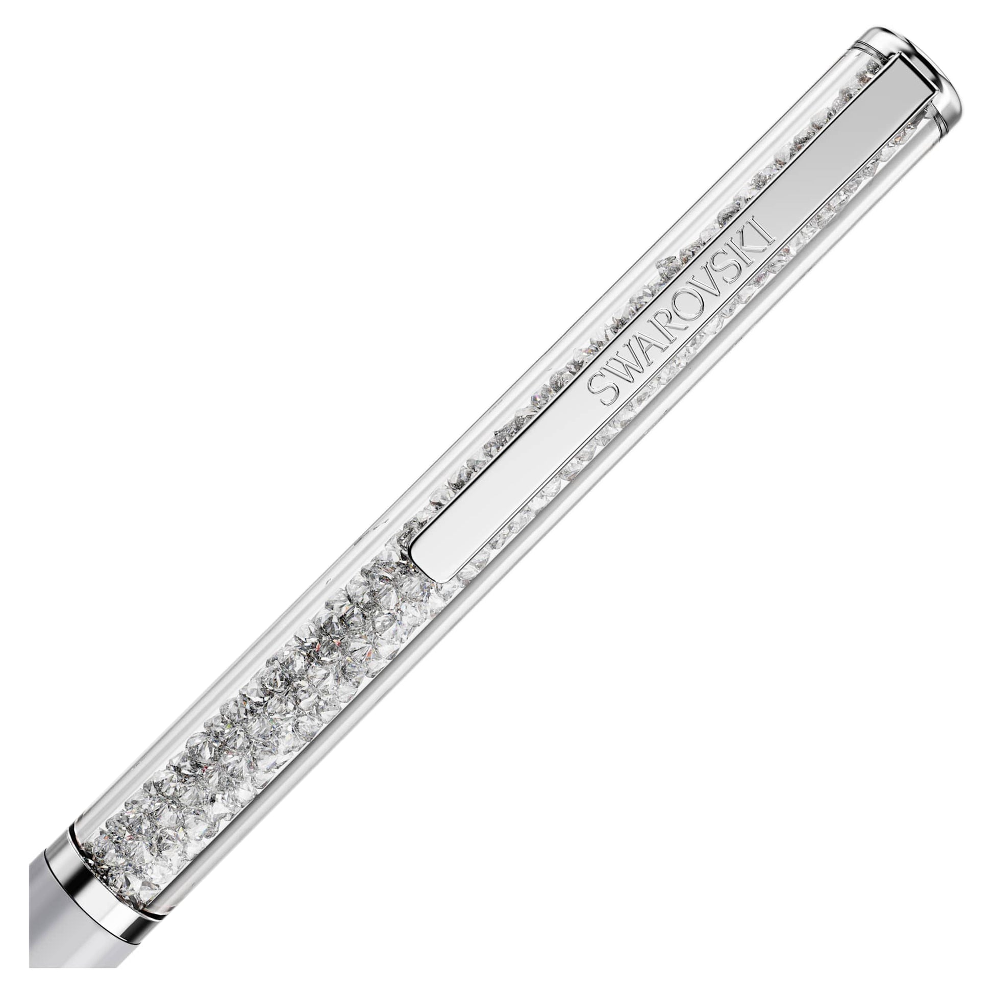 Swarovski Crystalline ballpoint pen Gray, Gray lacquered, Chrome Plated 5709613