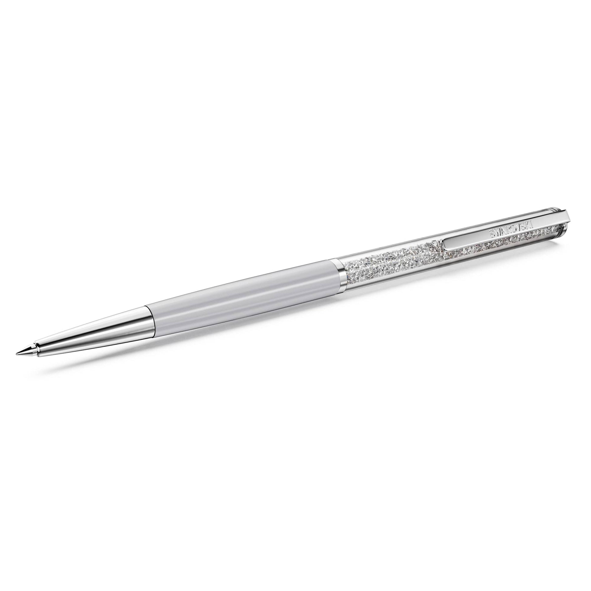 Swarovski Crystalline ballpoint pen Gray, Gray lacquered, Chrome Plated 5709613