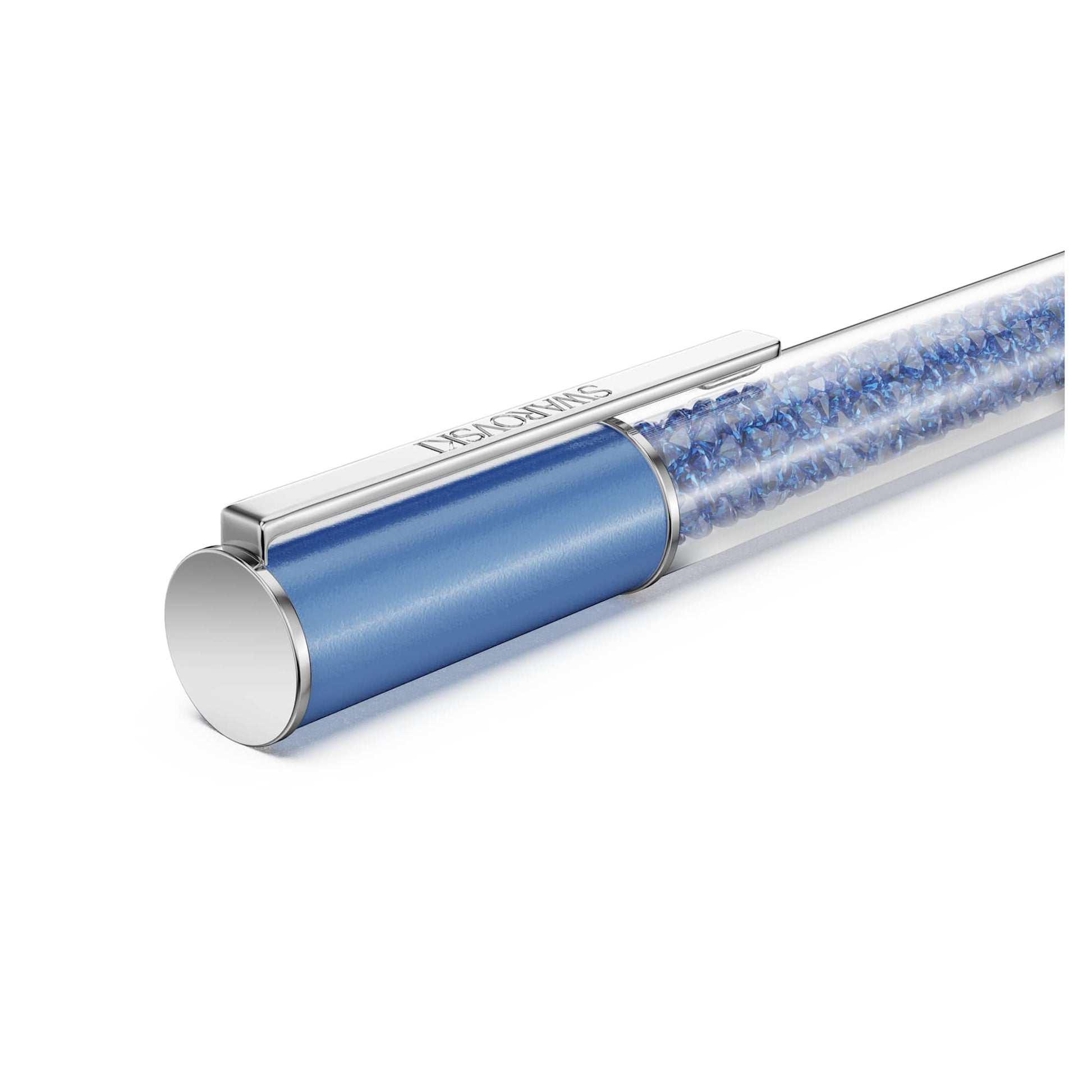 Swarovski Crystalline ballpoint pen ReCreated™ crystals, Blue, Blue lacquered, Chrome plated 5732972