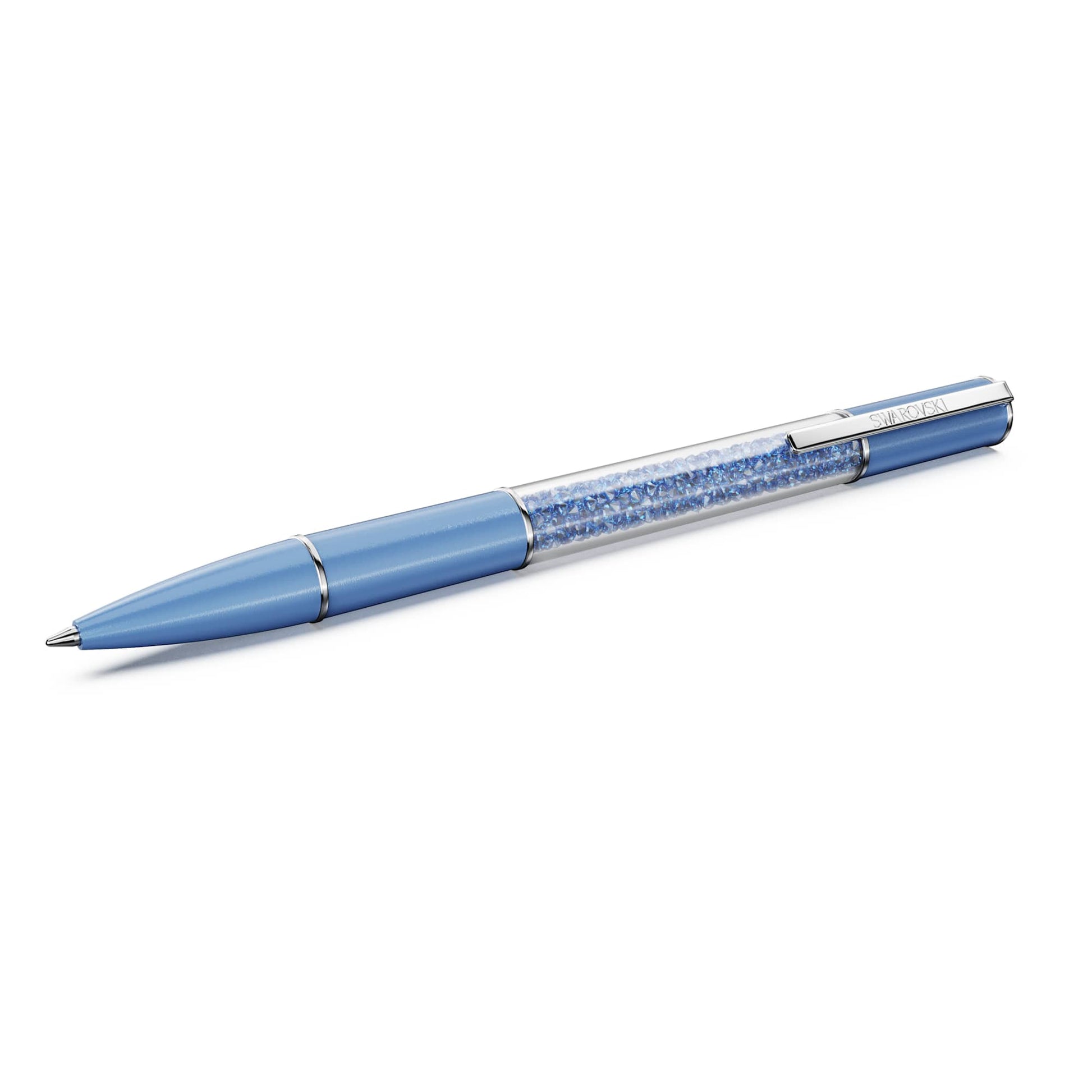 Swarovski Crystalline ballpoint pen ReCreated™ crystals, Blue, Blue lacquered, Chrome plated 5732972