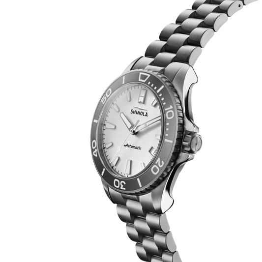 Shinola Ice Monster Automatic Watch S0120194496-1-Wht-43-CHE