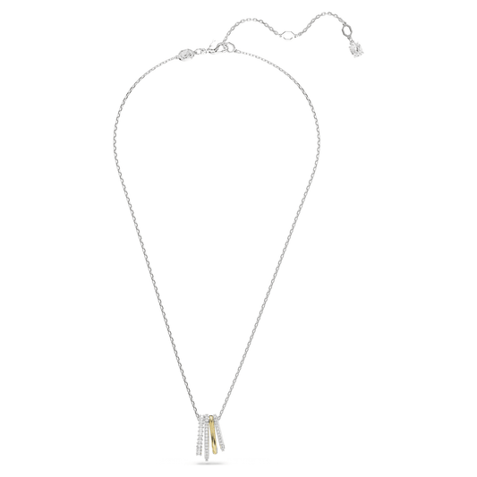 Swarovski Hyperbola pendant Mixed cuts, White, Mixed metal finish 5696626