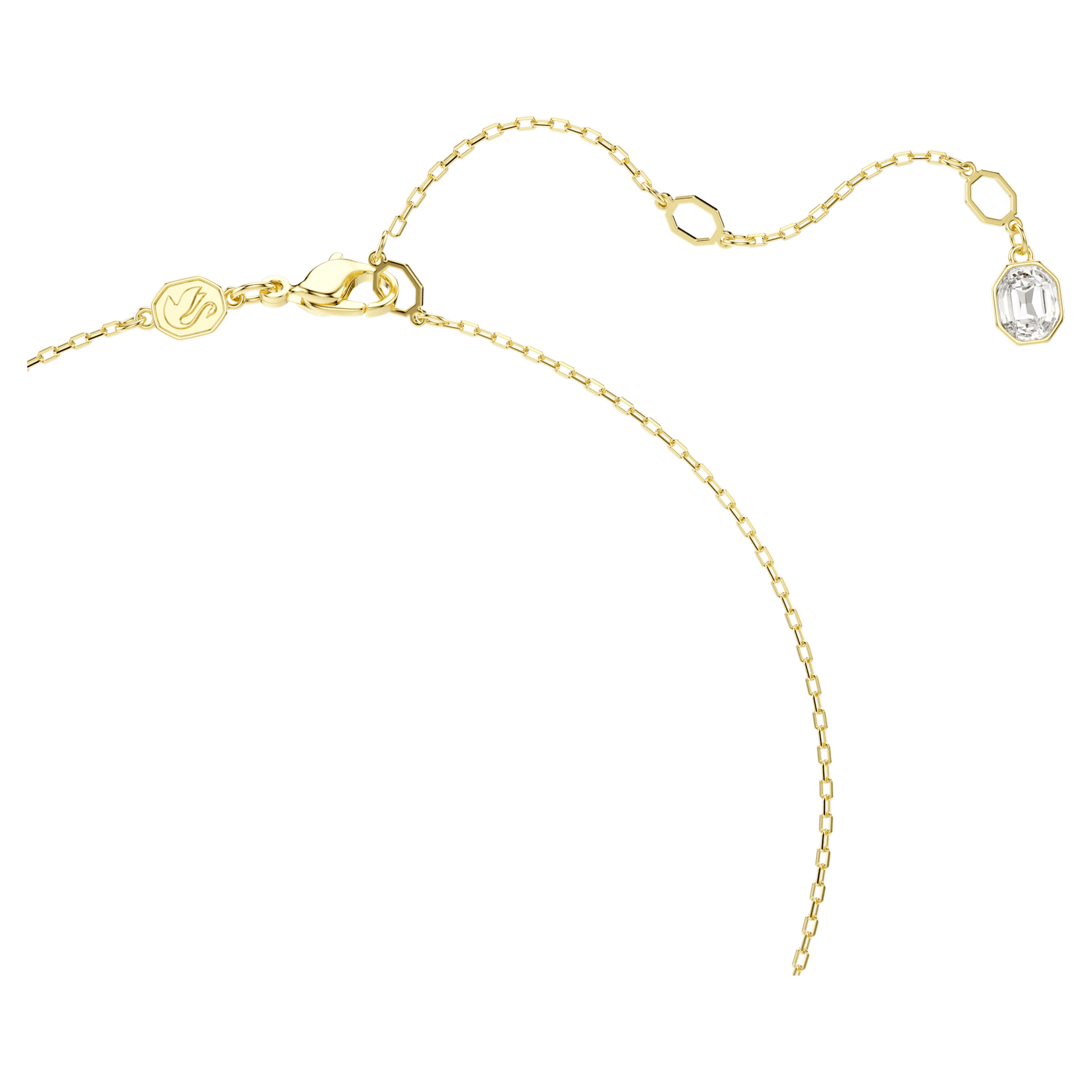 Swarovski Idyllia pendant Mixed cuts, Pavé, Butterfly, Multicolored, Gold-tone plated  5709950