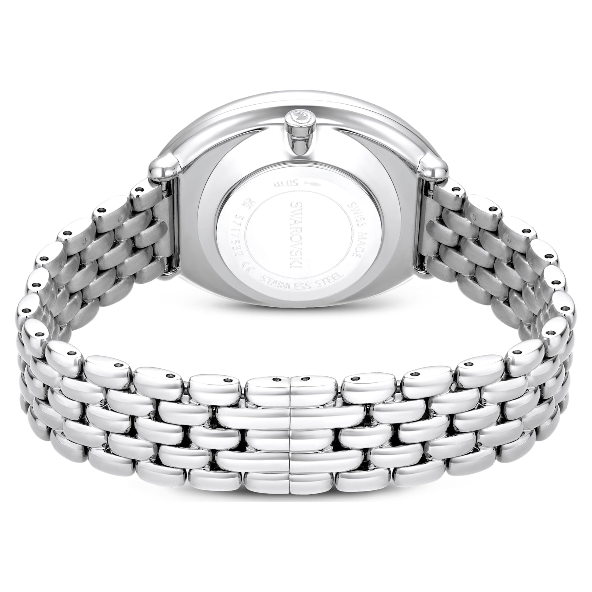 Swarovski Imber oval watch Swiss Made, Metal bracelet, Silver tone, Stainless steel
5717590