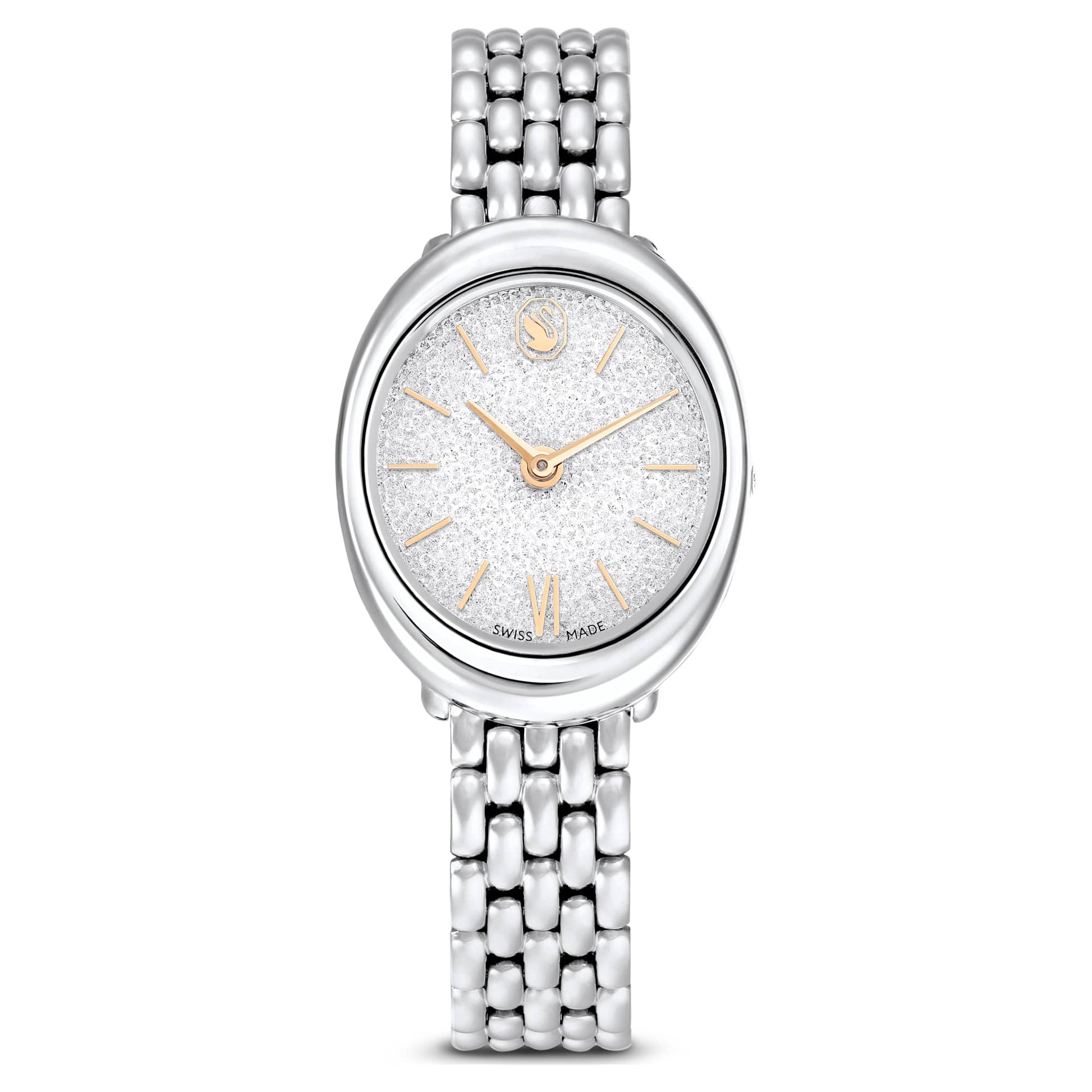 Swarovski Imber oval watch Swiss Made, Metal bracelet, Silver tone, Stainless steel
5717590