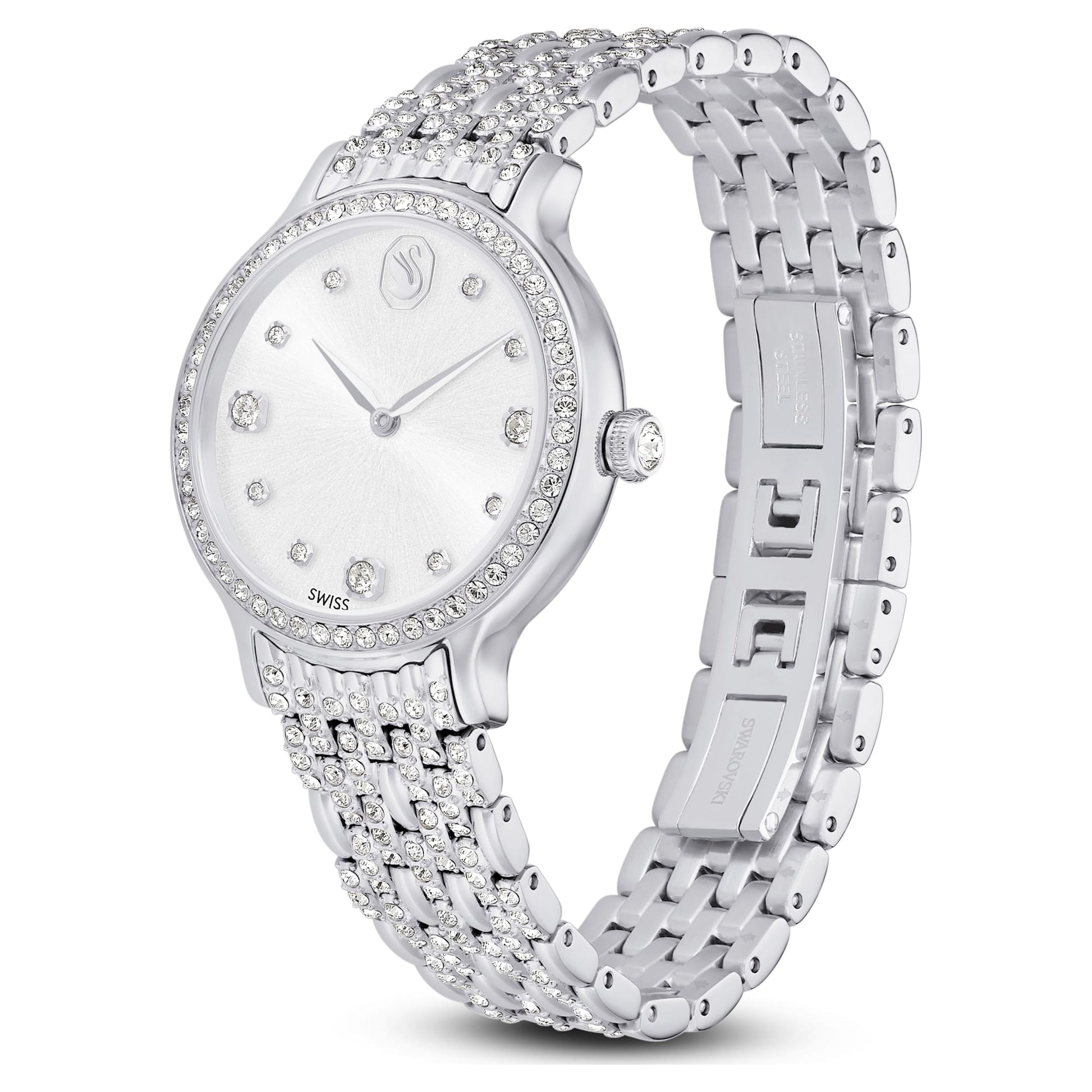 Swarovski Imber watch Swiss Made, Metal bracelet, Silver tone, Stainless Steel 5693634