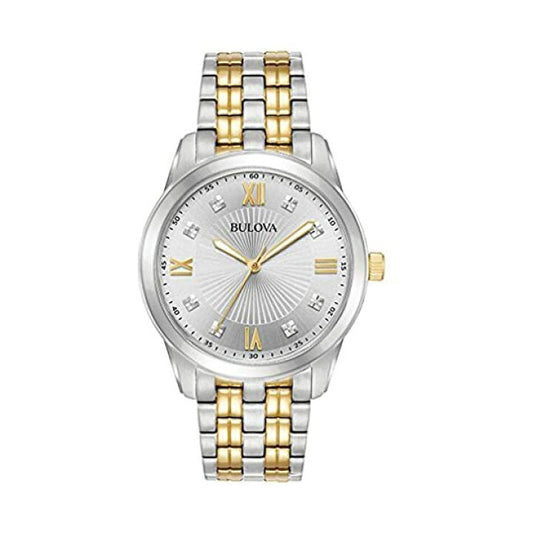 Bulova Two-Tone Diamond Mens Watch 98D139 Watch 98D139