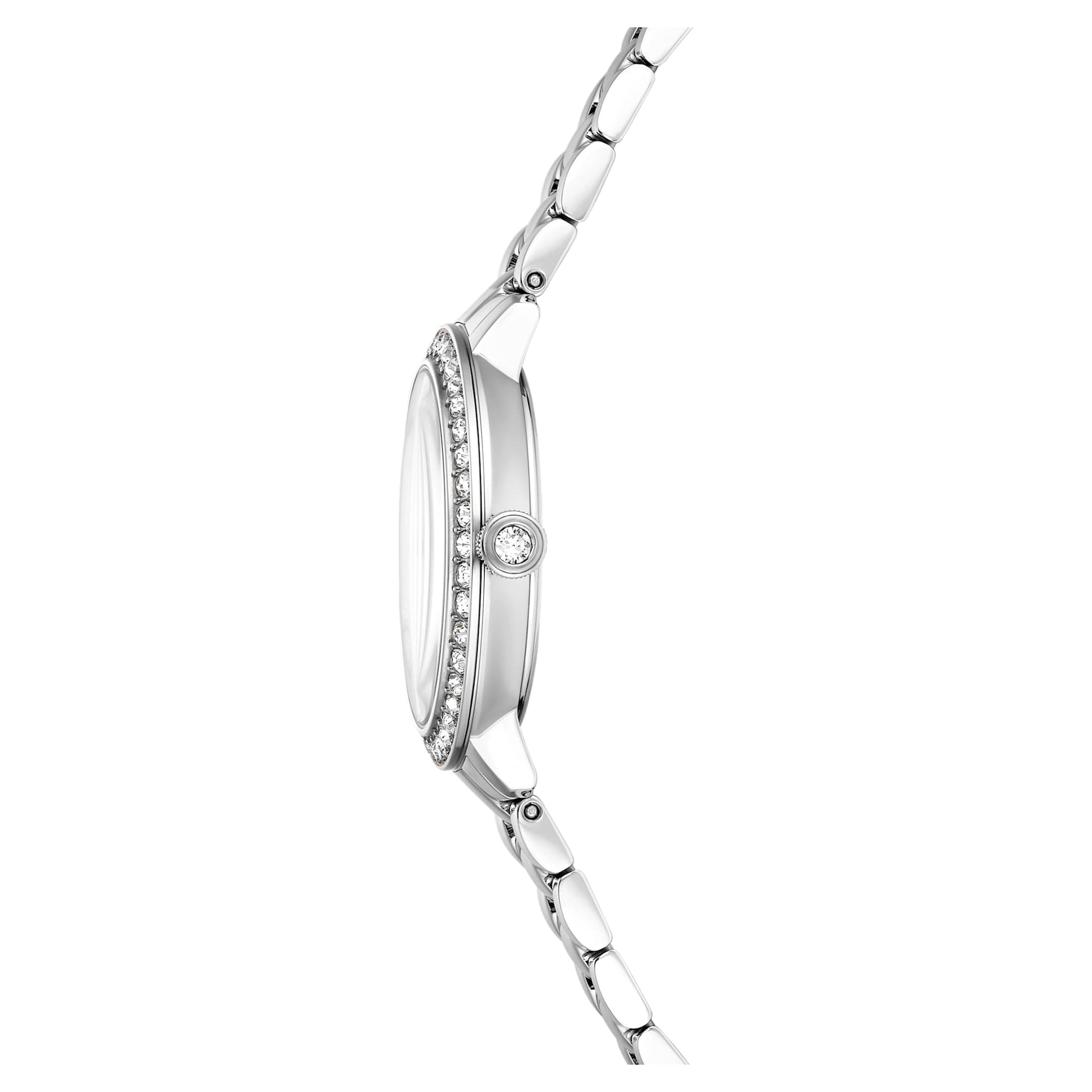 Swarovski Matrix 3-link watch Swiss Made, Metal bracelet, Silver tone, Stainless steel
5706182