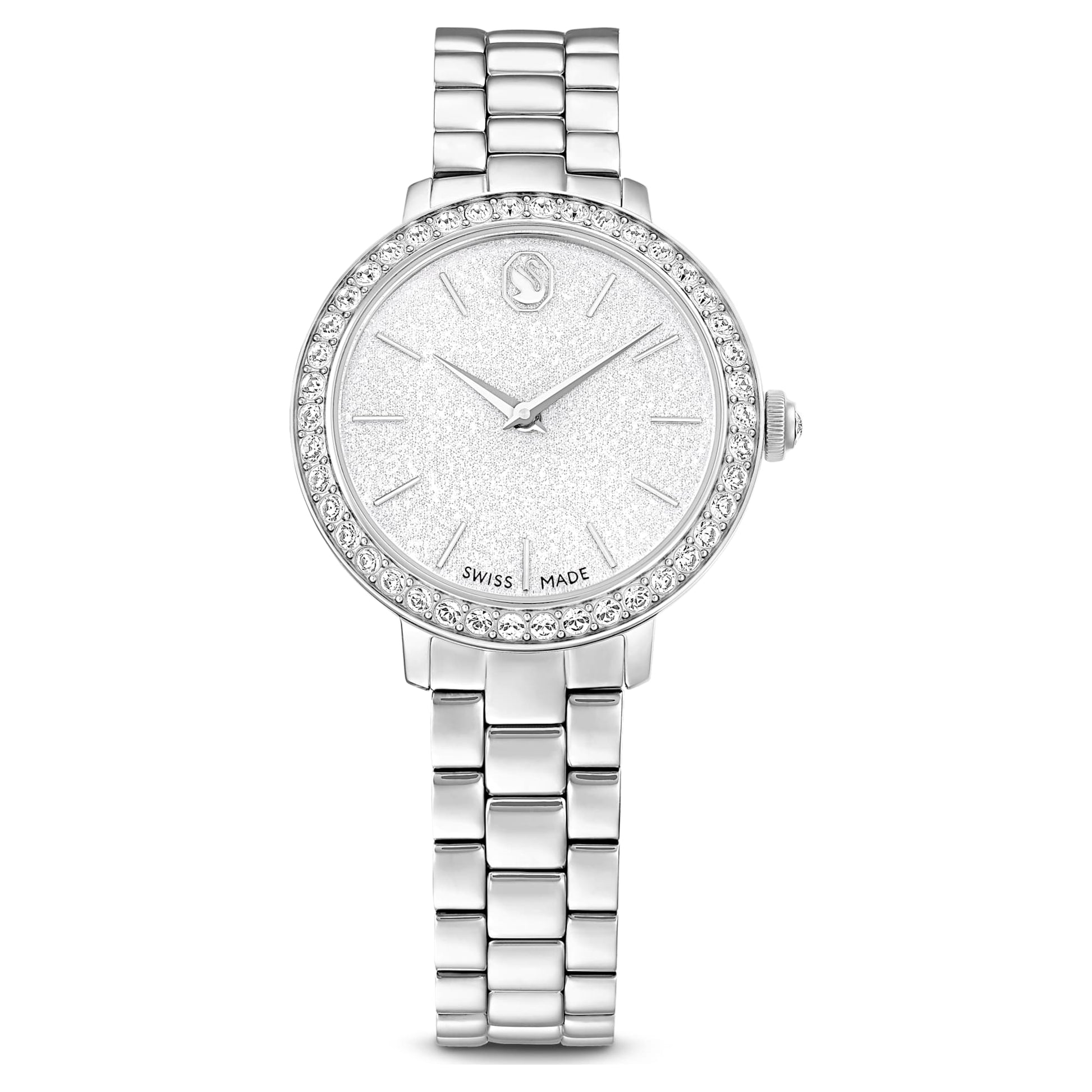 Swarovski Matrix 3-link watch Swiss Made, Metal bracelet, Silver tone, Stainless steel
5706182