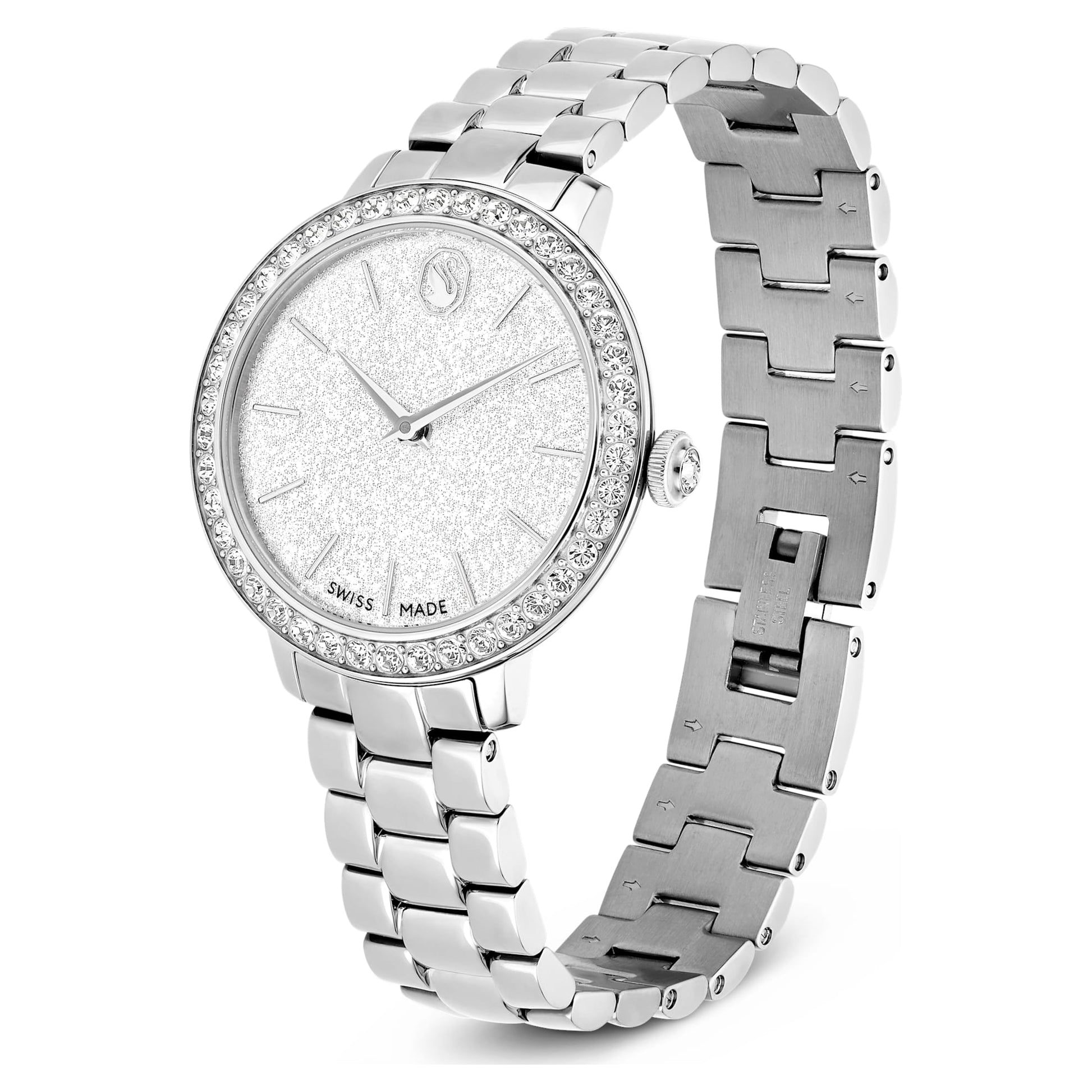 Swarovski Matrix 3-link watch Swiss Made, Metal bracelet, Silver tone, Stainless steel
5706182