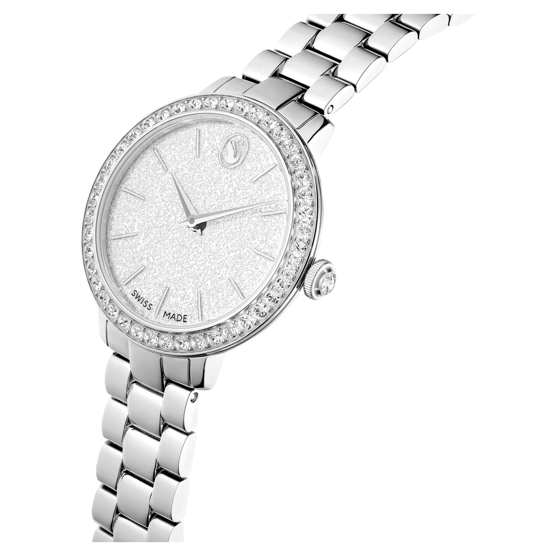 Swarovski Matrix 3-link watch Swiss Made, Metal bracelet, Silver tone, Stainless steel
5706182