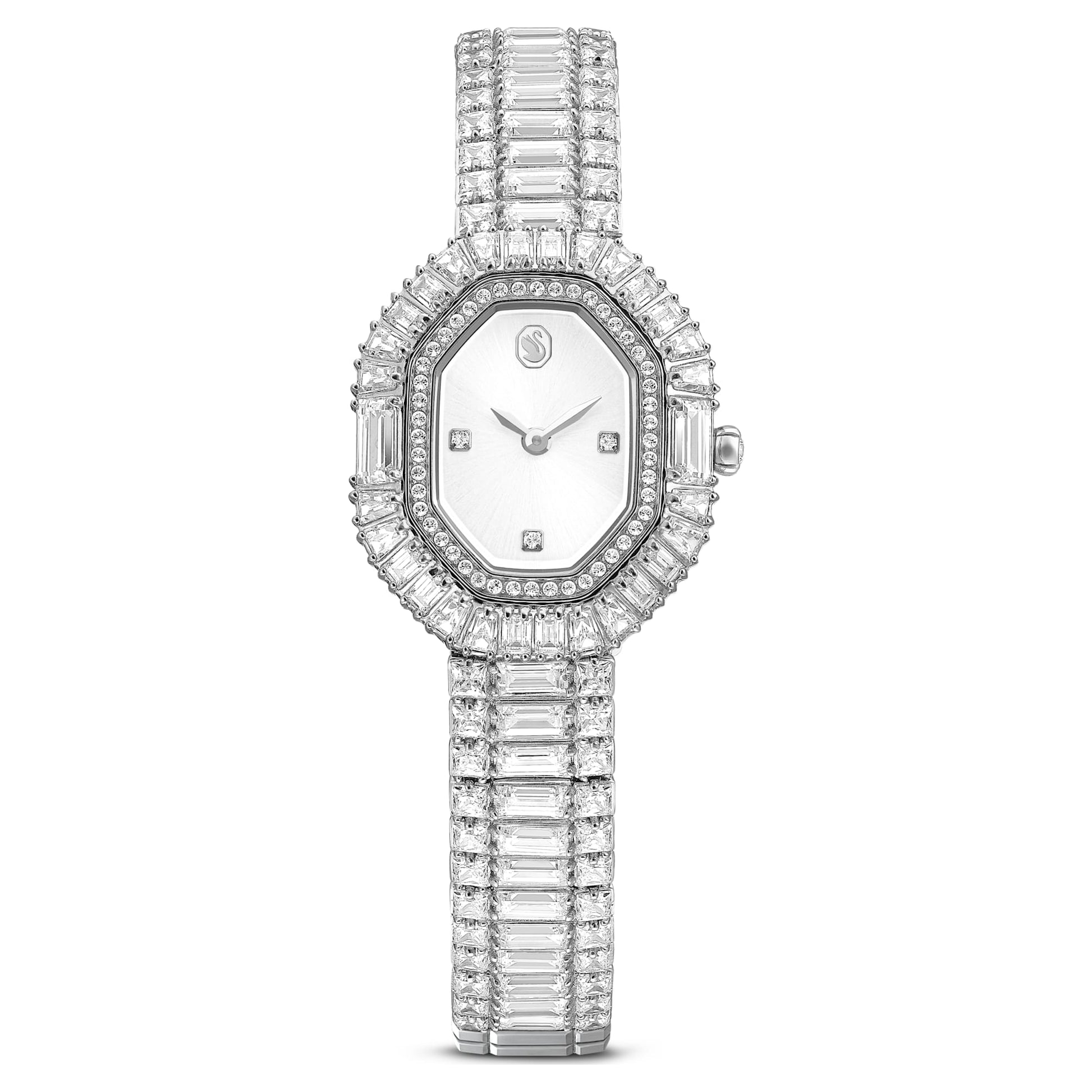 Swarovski Matrix octagon watch Baguette cut, Metal bracelet, Silver tone, Stainless steel
5724516