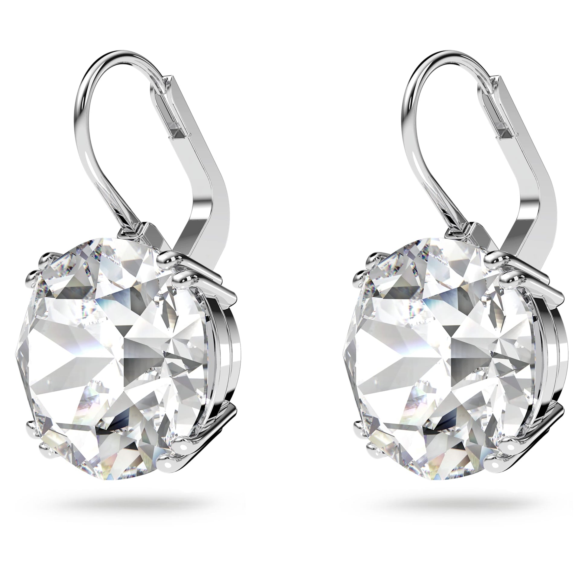Swarovski Millenia drop earrings Round cut, White, Rhodium plated 5628351