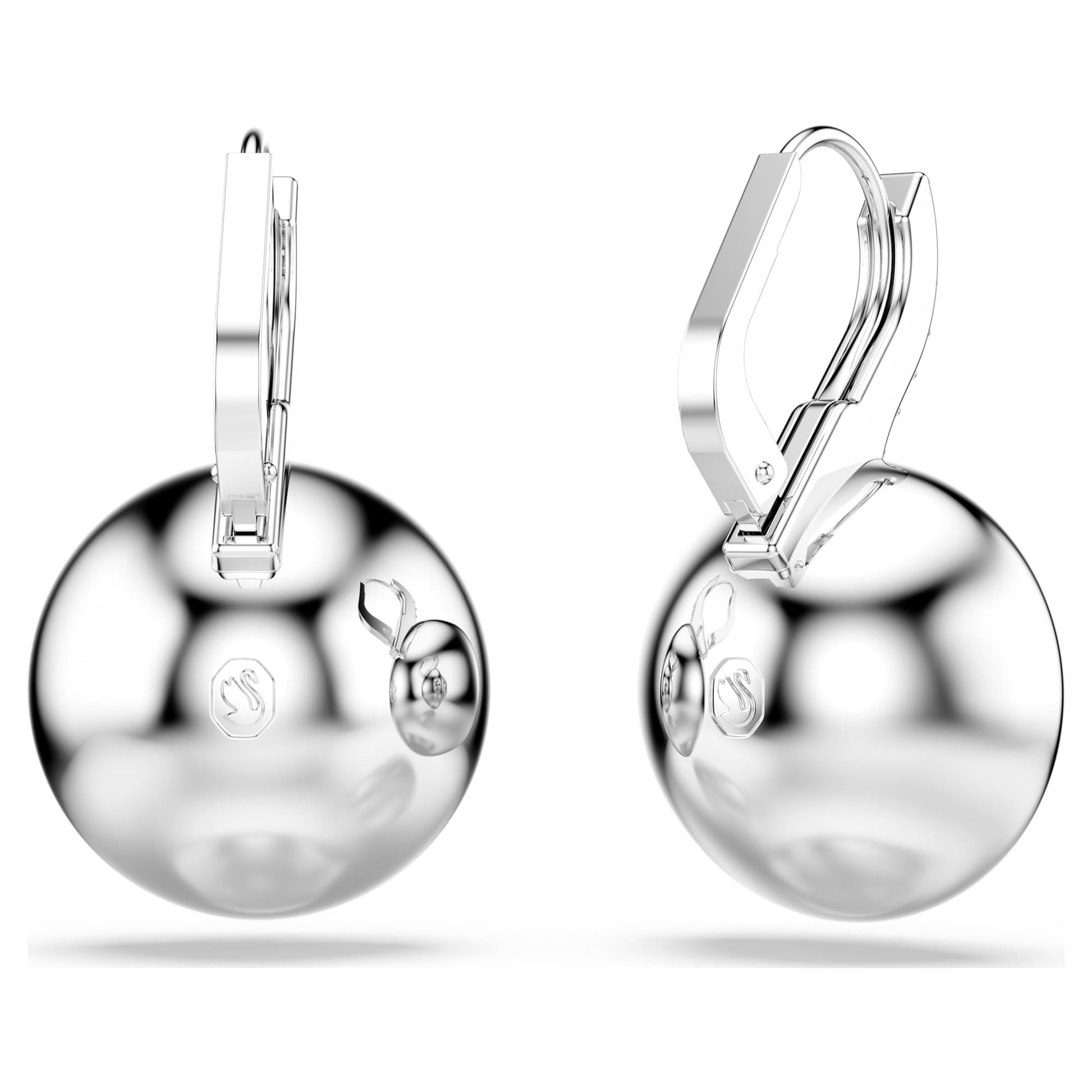 Swarovski Millenia drop earrings Round cut, White, Rhodium plated 5731149