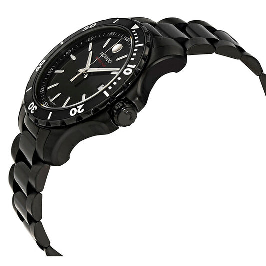 Movado Series 800 Black Dial Black PVD Men's Watch 2600143