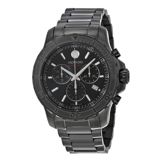Movado Series 800 Chronograph Black PVD Men's Watch 2600119