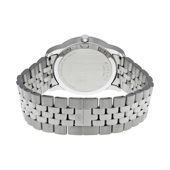Movado Black Museum Dial Stainless Steel Men's Watch 0606504