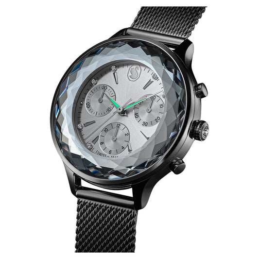 Nova chrono watch Swiss Made, Metal bracelet, Silver tone, Stainless Steel
5677503